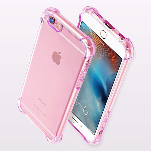 Ultra-thin Transparent TPU Soft Case H11 for Apple iPhone 6S Purple