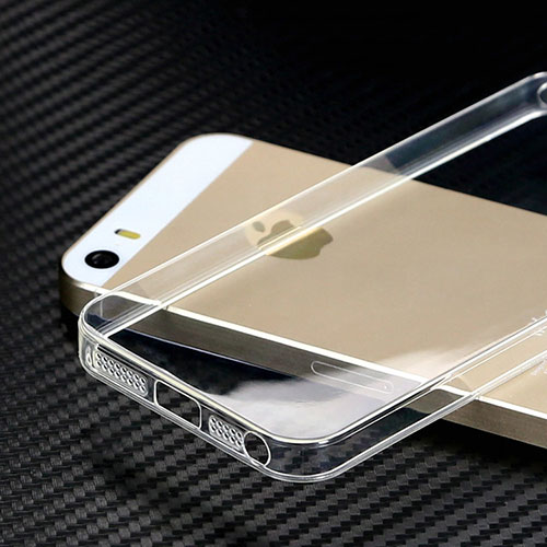 Ultra-thin Transparent TPU Soft Case HT01 for Apple iPhone 5 Clear