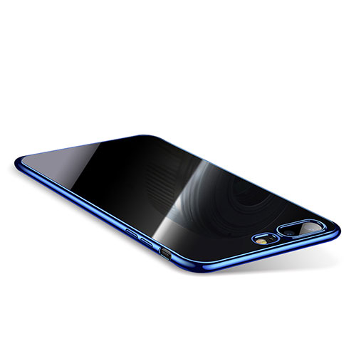 Ultra-thin Transparent TPU Soft Case Q01 for Apple iPhone 8 Plus Blue