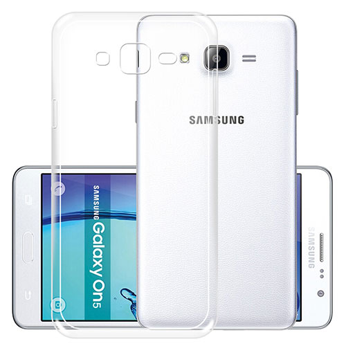 Ultra-thin Transparent TPU Soft Case R01 for Samsung Galaxy On5 G550FY Clear