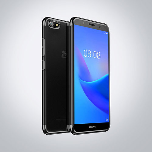 Ultra-thin Transparent TPU Soft Case S01 for Huawei Enjoy 8e Lite Black