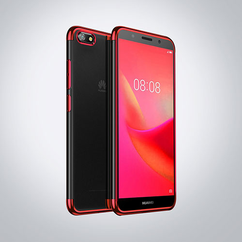 Ultra-thin Transparent TPU Soft Case S01 for Huawei Honor Play 7 Red