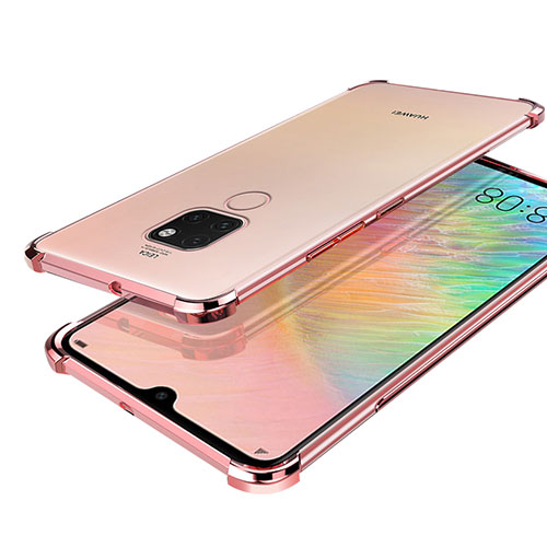 Ultra-thin Transparent TPU Soft Case S01 for Huawei Mate 20 Rose Gold