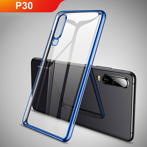 Ultra-thin Transparent TPU Soft Case S01 for Huawei P30 Blue