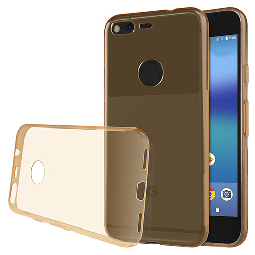 Ultra-thin Transparent TPU Soft Case T02 for Google Pixel XL Gold