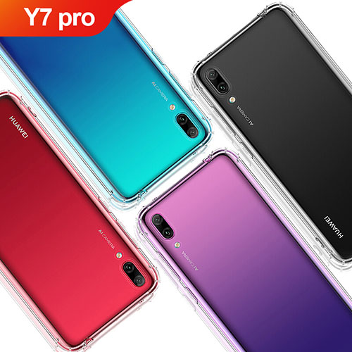 Ultra-thin Transparent TPU Soft Case T02 for Huawei Y7 Pro (2019) Clear