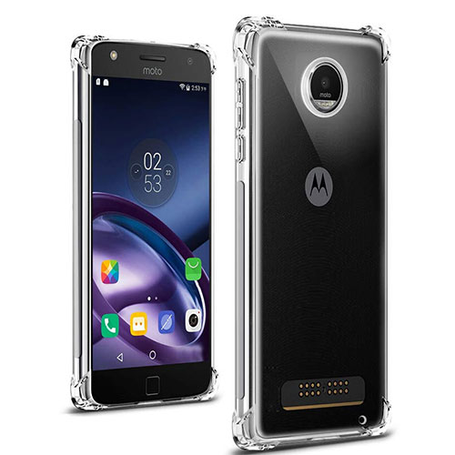 Ultra-thin Transparent TPU Soft Case T02 for Motorola Moto Z Play Clear