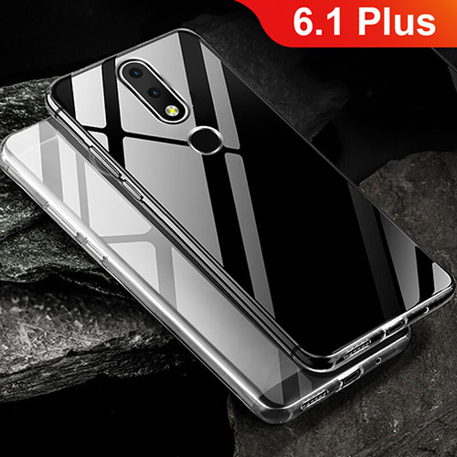 Ultra-thin Transparent TPU Soft Case T02 for Nokia 6.1 Plus Clear