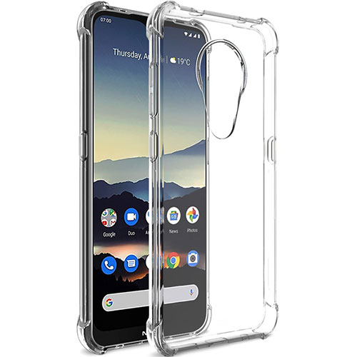 Ultra-thin Transparent TPU Soft Case T02 for Nokia 7.2 Clear