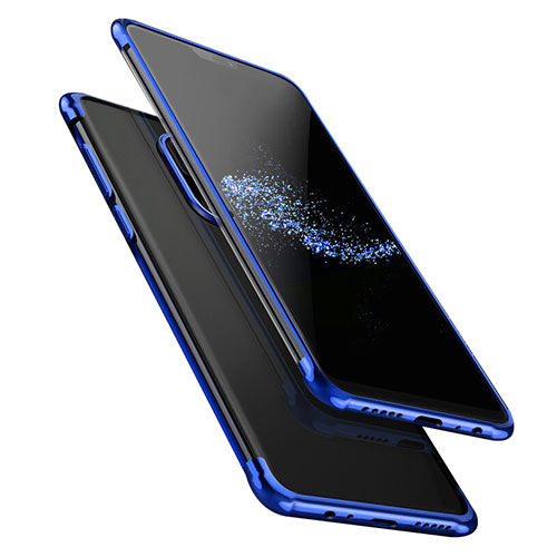 Ultra-thin Transparent TPU Soft Case T02 for OnePlus 6 Blue