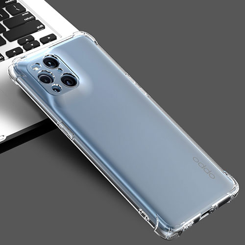 Ultra-thin Transparent TPU Soft Case T02 for Oppo Find X3 5G Clear