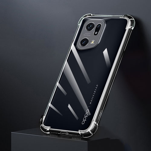 Ultra-thin Transparent TPU Soft Case T02 for Oppo Find X5 Pro 5G Clear