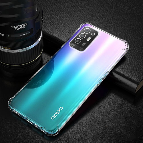 Ultra-thin Transparent TPU Soft Case T02 for Oppo Reno5 Z 5G Clear