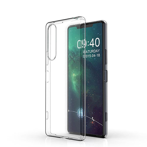 Ultra-thin Transparent TPU Soft Case T02 for Sony Xperia 10 III Clear