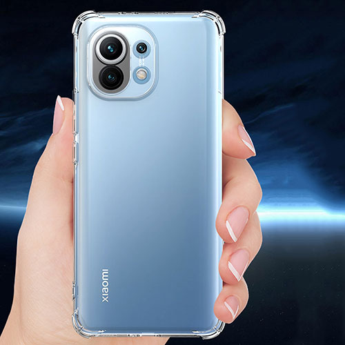 Ultra-thin Transparent TPU Soft Case T02 for Xiaomi Mi 11 Lite 5G Clear