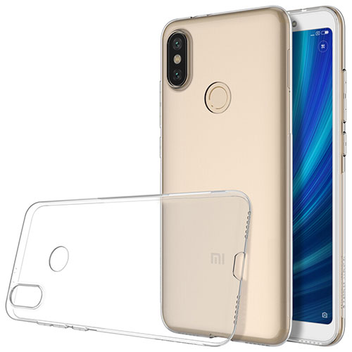 Ultra-thin Transparent TPU Soft Case T02 for Xiaomi Mi A2 Clear