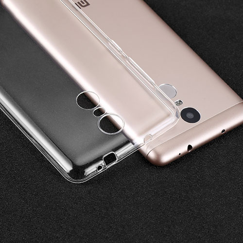 Ultra-thin Transparent TPU Soft Case T02 for Xiaomi Redmi Note 3 MediaTek Clear