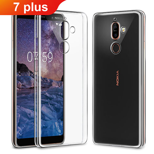 Ultra-thin Transparent TPU Soft Case T03 for Nokia 7 Plus Clear