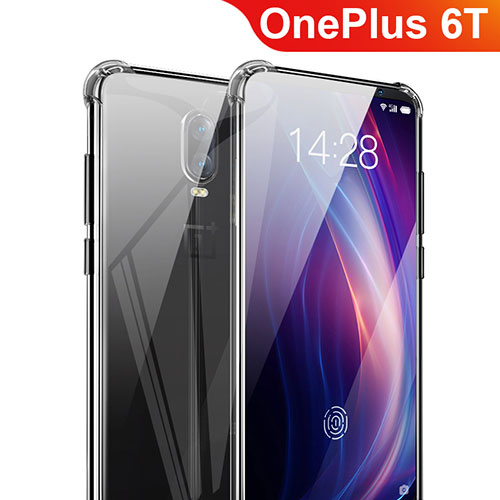 Ultra-thin Transparent TPU Soft Case T03 for OnePlus 6T Clear