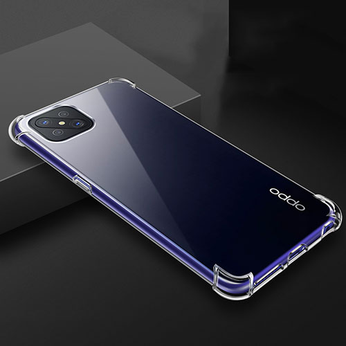 Ultra-thin Transparent TPU Soft Case T03 for Oppo Reno4 Z 5G Clear