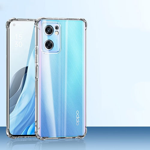 Ultra-thin Transparent TPU Soft Case T03 for Oppo Reno7 SE 5G Clear
