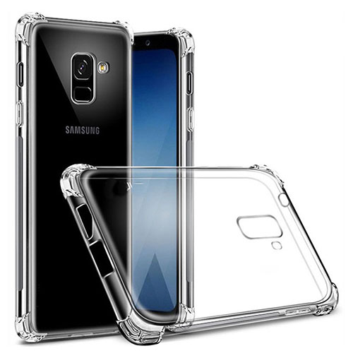 Ultra-thin Transparent TPU Soft Case T03 for Samsung Galaxy A8+ A8 Plus (2018) A730F Clear