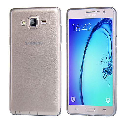 Ultra-thin Transparent TPU Soft Case T03 for Samsung Galaxy On7 G600FY Gray