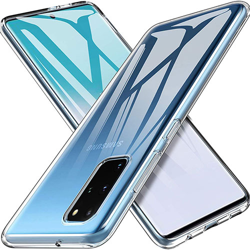 Ultra-thin Transparent TPU Soft Case T03 for Samsung Galaxy S20 Plus Clear