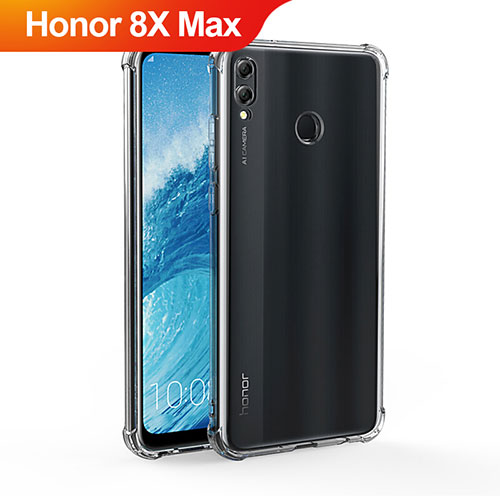 Ultra-thin Transparent TPU Soft Case T04 for Huawei Honor 8X Max Clear