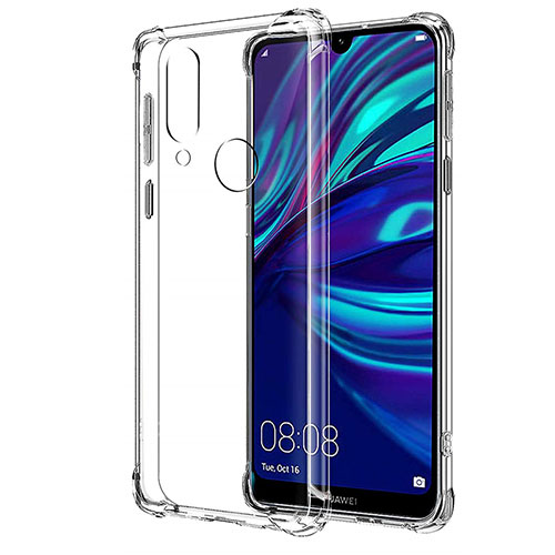 Ultra-thin Transparent TPU Soft Case T04 for Huawei Y7 Pro (2019) Clear