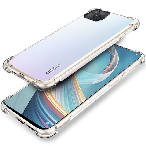 Ultra-thin Transparent TPU Soft Case T04 for Oppo A92s 5G Clear