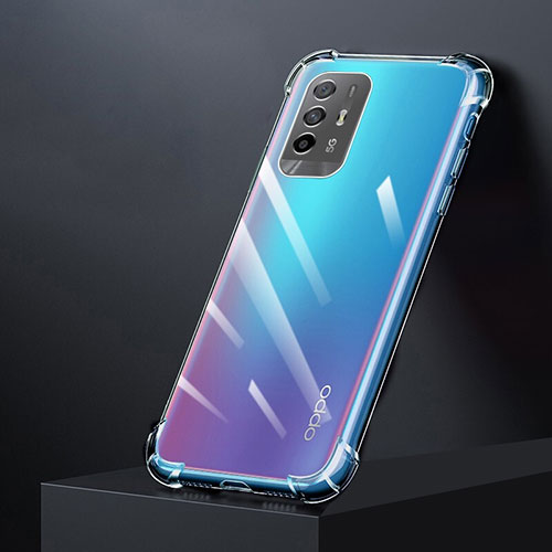 Ultra-thin Transparent TPU Soft Case T04 for Oppo Reno5 Z 5G Clear