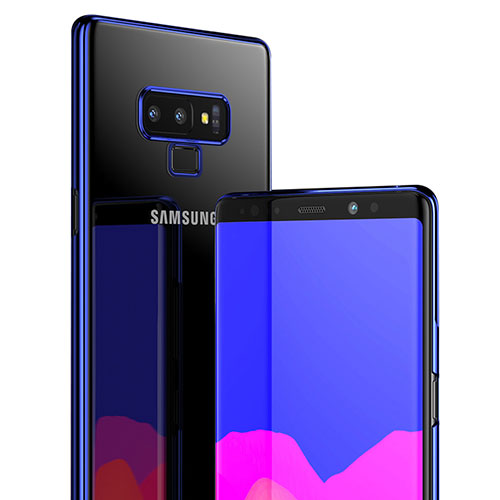 Ultra-thin Transparent TPU Soft Case T04 for Samsung Galaxy Note 9 Blue