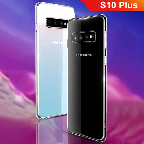 Ultra-thin Transparent TPU Soft Case T04 for Samsung Galaxy S10 Plus Clear