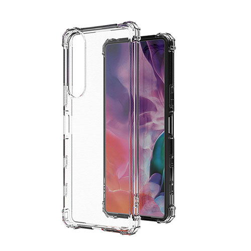 Ultra-thin Transparent TPU Soft Case T04 for Sony Xperia 5 III Clear