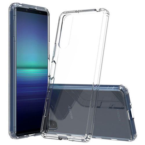 Ultra-thin Transparent TPU Soft Case T05 for Sony Xperia 10 III Clear