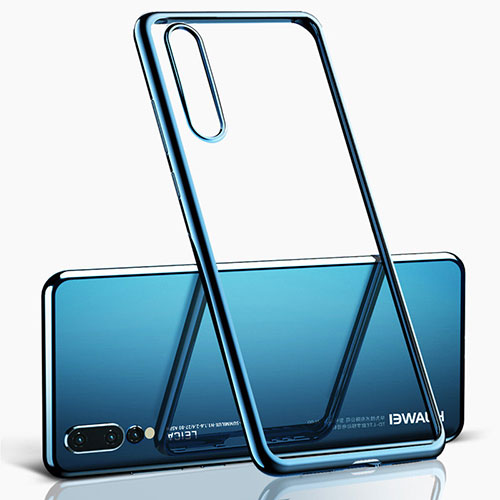 Ultra-thin Transparent TPU Soft Case T06 for Huawei P20 Pro Blue