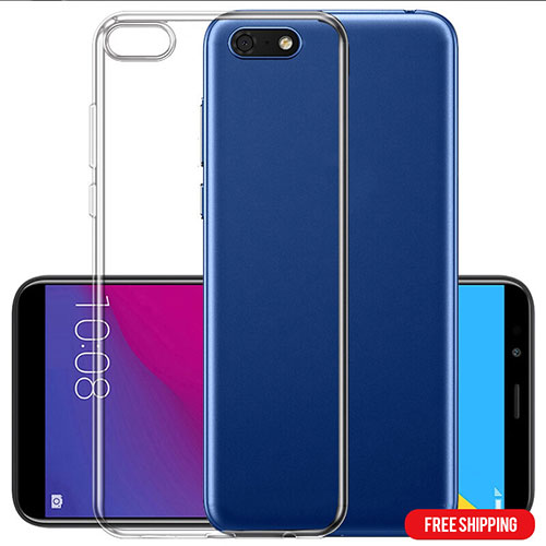 Ultra-thin Transparent TPU Soft Case T06 for Huawei Y5 Prime (2018) Clear