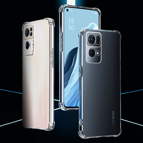 Ultra-thin Transparent TPU Soft Case T06 for Oppo Reno7 Pro 5G Clear