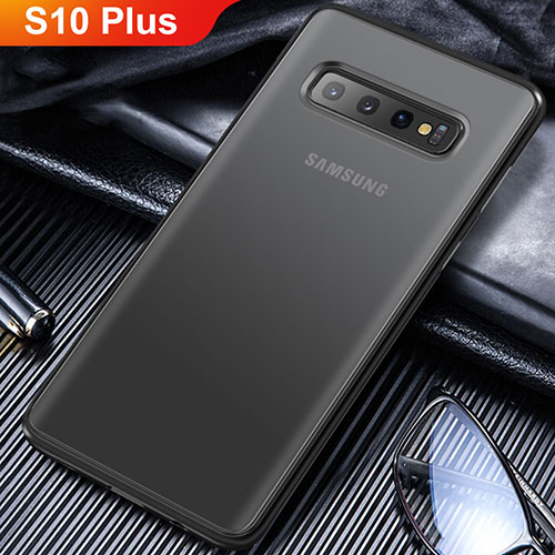 Ultra-thin Transparent TPU Soft Case T06 for Samsung Galaxy S10 Plus Black