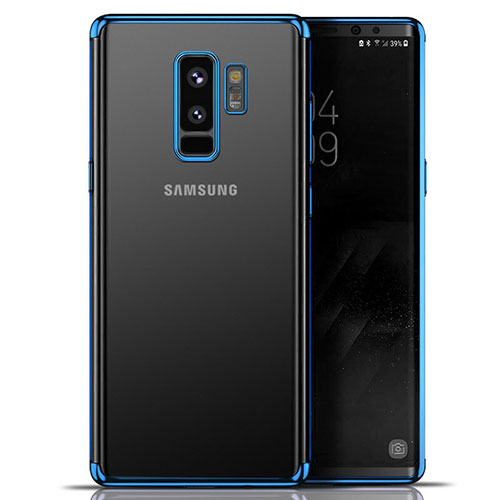 Ultra-thin Transparent TPU Soft Case T06 for Samsung Galaxy S9 Plus Blue