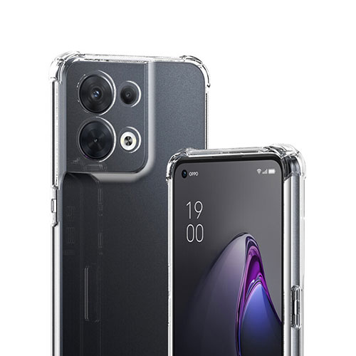 Ultra-thin Transparent TPU Soft Case T07 for Oppo Reno8 Pro+ Plus 5G Clear