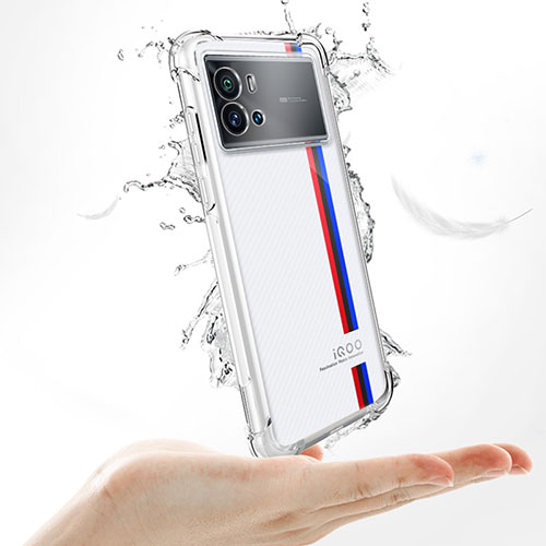 Ultra-thin Transparent TPU Soft Case T07 for Vivo iQOO 9 5G Clear