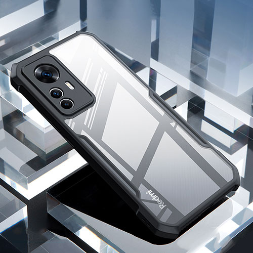 Ultra-thin Transparent TPU Soft Case T07 for Xiaomi Mi 12T Pro 5G Black