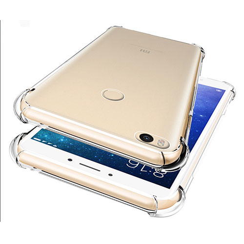 Ultra-thin Transparent TPU Soft Case T07 for Xiaomi Mi Max 2 Clear