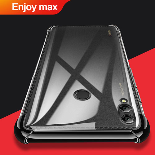 Ultra-thin Transparent TPU Soft Case T08 for Huawei Enjoy Max Black