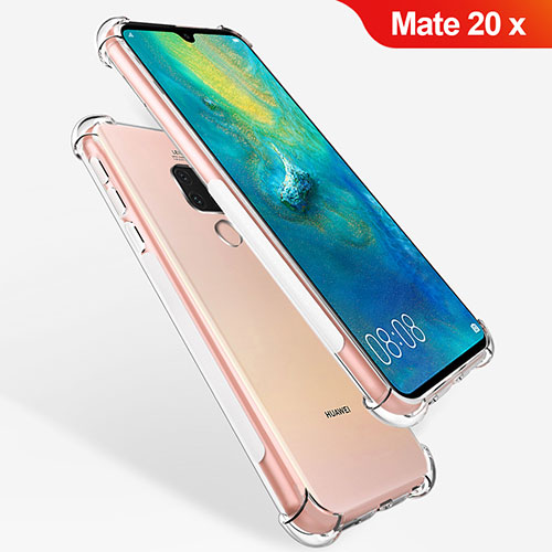 Ultra-thin Transparent TPU Soft Case T08 for Huawei Mate 20 X 5G Clear