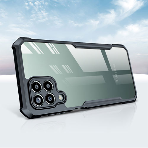 Ultra-thin Transparent TPU Soft Case T08 for Samsung Galaxy A12 Nacho Black