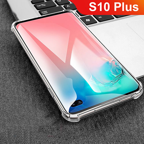 Ultra-thin Transparent TPU Soft Case T08 for Samsung Galaxy S10 Plus Clear