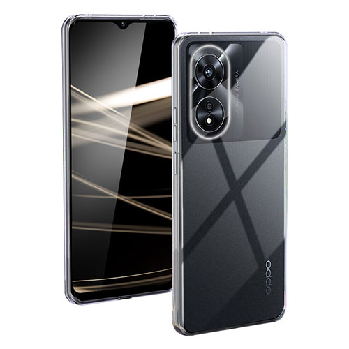 Ultra-thin Transparent TPU Soft Case T09 for Oppo A78 5G Clear